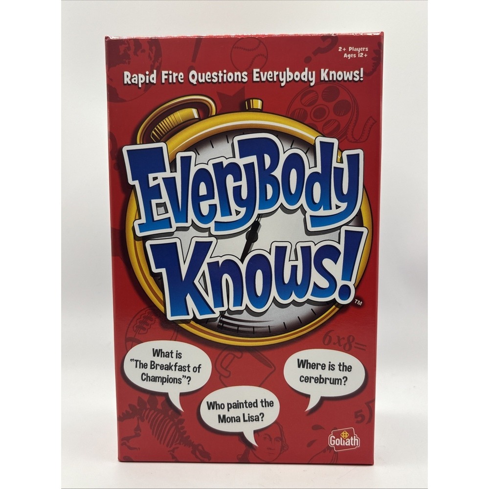 Everybody Knows! Trivia Card Game By Endless Games 2019 Edition FACTORY SEALED